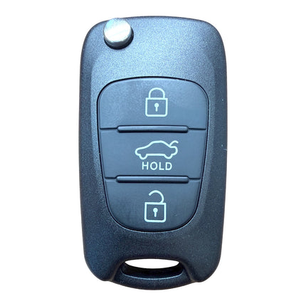 RFC 3 button flip key case shell for Kia Venga 2009 2010 2011 2012 2013 remote fob HU134 profile