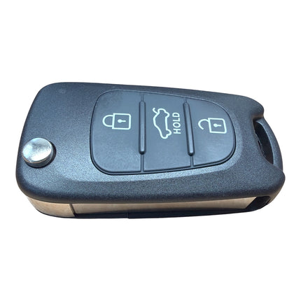 RFC 3 button flip key case shell for Kia Venga 2009 2010 2011 2012 2013 remote fob HU134 profile