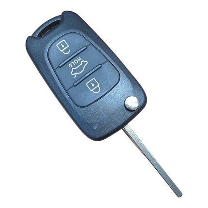 RFC 3 button flip key case shell for Kia Venga 2009 2010 2011 2012 2013 remote fob HU134 profile
