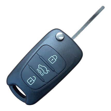RFC 3 button flip key case shell for Kia Venga 2009 2010 2011 2012 2013 remote fob HU134 profile