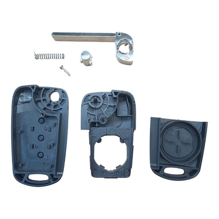 RFC 3 button flip key case shell for Kia Venga 2009 2010 2011 2012 2013 remote fob HU134 profile