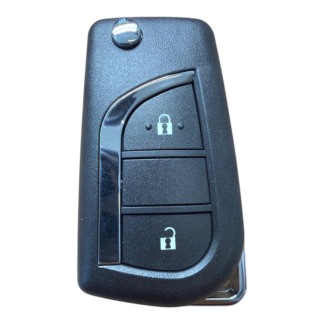 RFC 2 button flip key case for Citroen C1 2014 2015 2016 2017 2018 2019 2020 2021 remote fob TOY48 blade