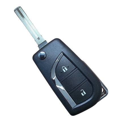 RFC 2 button flip key case for Peugeot 108 2014 2015 2016 2017 2018 2019 2020 2021 remote fob