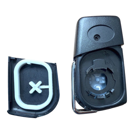 RFC 2 button flip key case for Toyota Aygo 2014 2015 2016 2017 2018 2019 2020 2021 remote fob