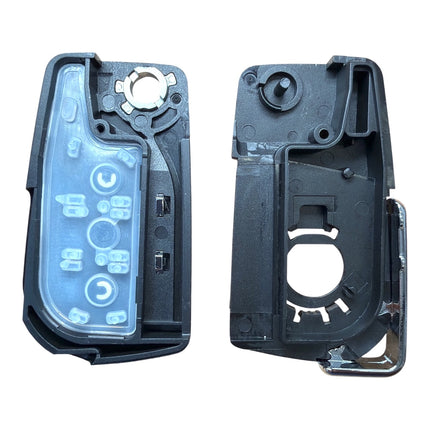 RFC 2 button flip key case for Toyota Aygo 2014 2015 2016 2017 2018 2019 2020 2021 remote fob