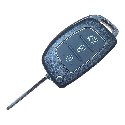 RFC 3 button flip key case shell for Hyundai i10 2013 2014 2015 2016 HYN14R blade