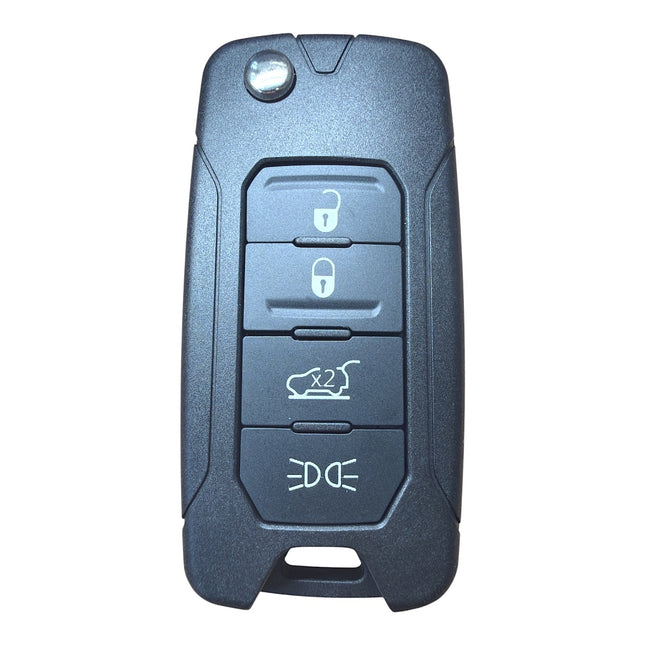 RFC 4 button flip key case for Jeep Renegade remote fob 2014 2015 2016 2017 2018 2019 2020 2021