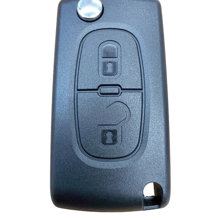 RFC 2 button flip key case for Peugeot Partner Expert remote fob 2008 - 2016