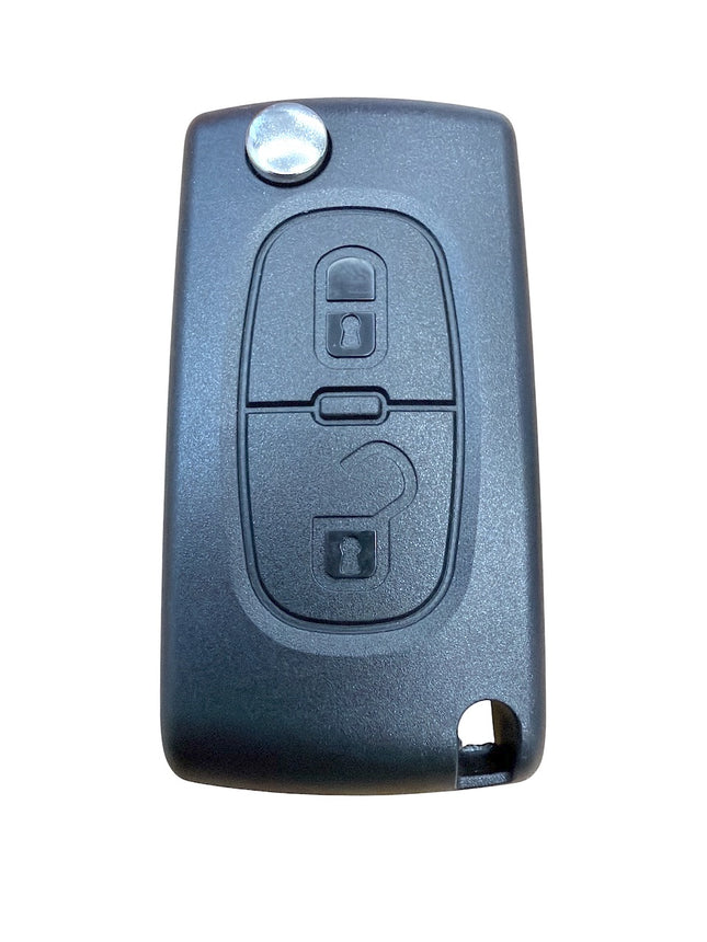 RFC 2 button flip key case for Peugeot Partner Expert remote fob 2008 - 2016