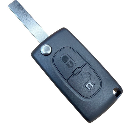 RFC 2 button flip key case for Peugeot Partner Expert remote fob 2008 - 2016