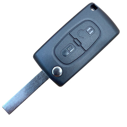 RFC 2 button flip key case for Peugeot Partner Expert remote fob 2008 - 2016