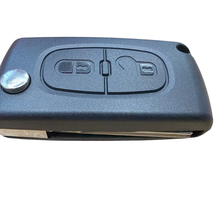 RFC 2 button flip key case for Peugeot Partner Expert remote fob 2008 - 2016