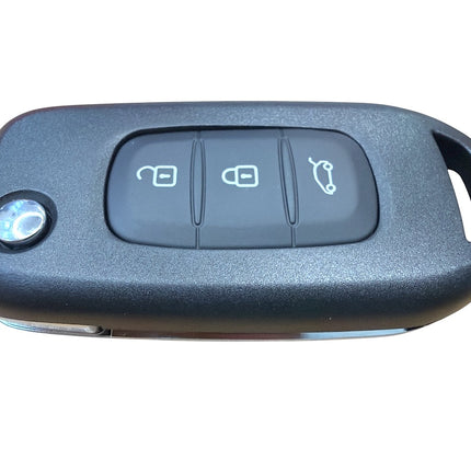 RFC 3 button flip key case shell for Renault Twingo VA2 blade