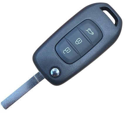 RFC 3 button flip key case shell for Renault Twingo VA2 blade