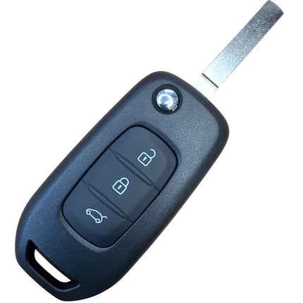 RFC 3 button flip key case shell for Renault Twingo VA2 blade
