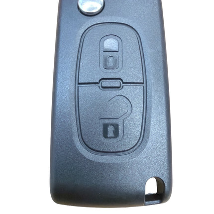 RFC 2 button flip key case for Citroen C2 C3 Berlingo remote fob 2005 - 2010