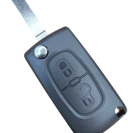 RFC 2 button flip key case for Citroen C2 C3 Berlingo remote fob 2005 - 2010