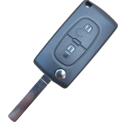 RFC 2 button flip key case for Citroen C2 C3 Berlingo remote fob 2005 - 2010