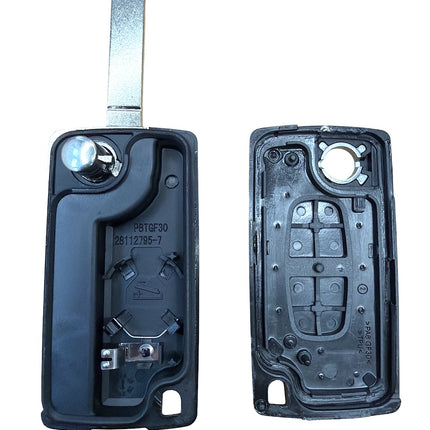 RFC 2 button flip key case for Citroen C2 C3 Berlingo remote fob 2005 - 2010