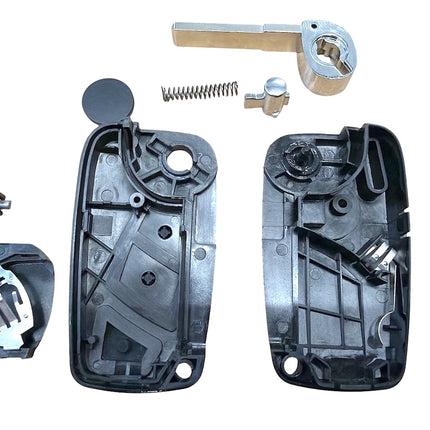 RFC 3 button flip key case for Peugeot Boxer remote key fob 2006 2007 2008 2009