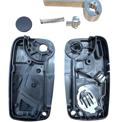RFC 3 button flip key case for Peugeot Boxer remote key fob 2006 2007 2008 2009