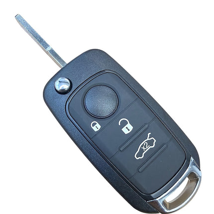 RFC 3 button flip key case shell for Fiat 500x Tipo remote fob (2014 - 2025)