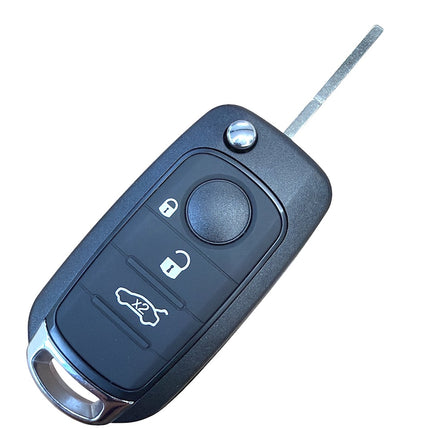RFC 3 button flip key case shell for Fiat 500x Tipo remote fob (2014 - 2025)