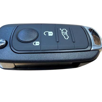 RFC 3 button flip key case shell for Fiat 500x Tipo remote fob (2014 - 2025)