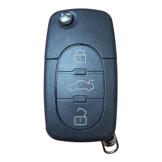 RFC 3 button flip key case for Audi TT MK1 remote fob 2002 2003 2004 2005 2006 HU66 CR2032 version