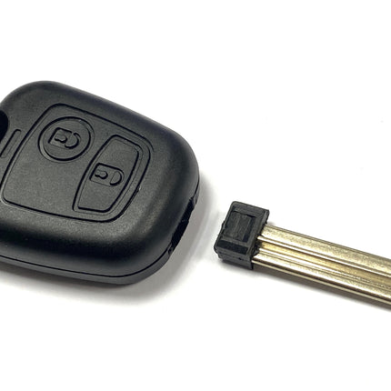 RFC 2 button case for Peugeot Partner remote key 2000 2001 2002 2003 2004 2005 2006 2007 2008