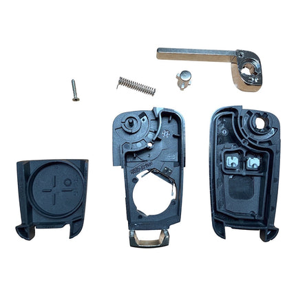 RFC 2 button flip key case for Vauxhall Opel Adam 2009 2010 2011 2012 2013 2014 2015 2016 2017 remote fob