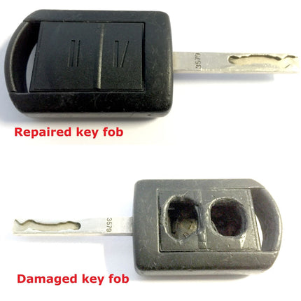 Repair service for Vauxhall Opel Corsa C Combo 2 button remote key 1999 2000 2001 2002 2003 2004 2005 2006