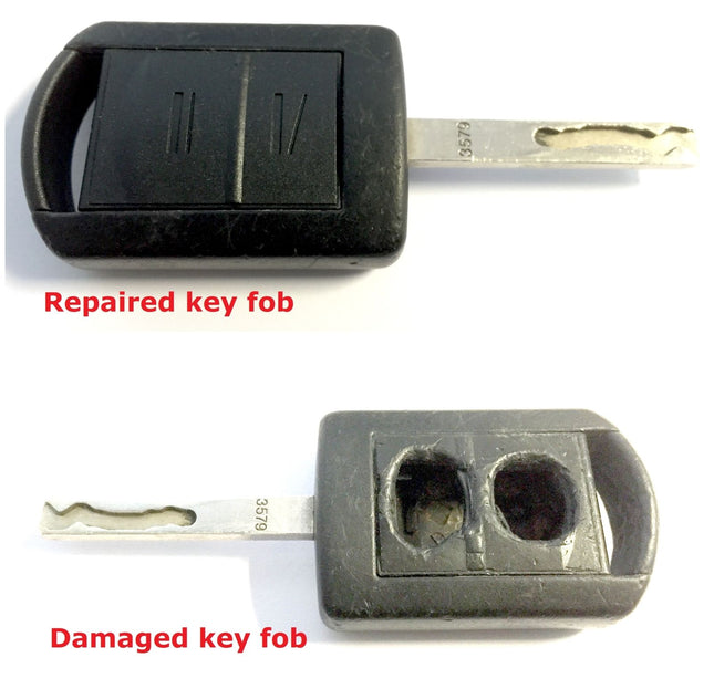 Repair service for Vauxhall Opel Corsa C Combo 2 button remote key 1999 2000 2001 2002 2003 2004 2005 2006