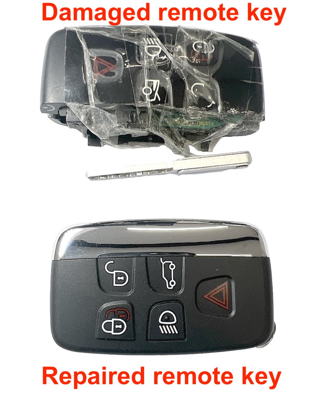 Repair service for Range Rover Evoque L538 5 button remote fob 2011 2012 2013 2014 2015 2016 2017 2018