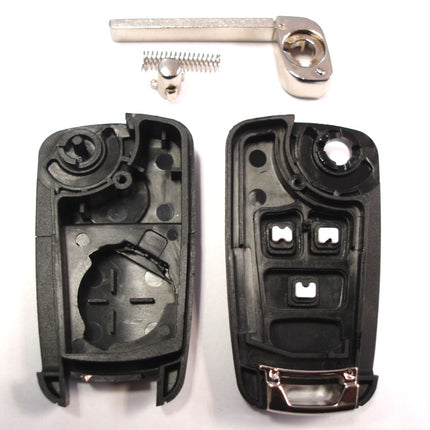 RFC 3 button flip key case for Vauxhall Opel Insignia remote fob 2009 2010 2011 2012 2013 2014 2015 2016 HU100 blank