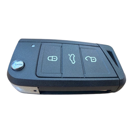 RFC 3 button flip key case for Skoda Fabia remote fob HU162T blade 2014 2015 2016 2017 2018 2019 2020 2021