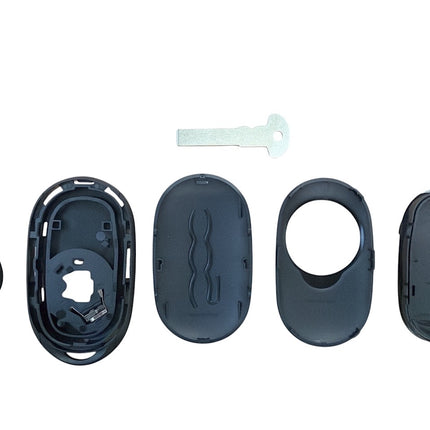 RFC 4 button case shell for Fiat 500e remote fob SIP22 blade 2021 2022 2023 2024