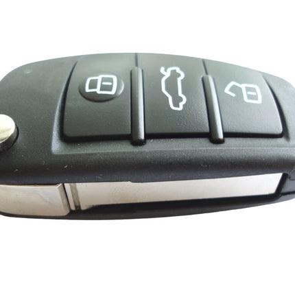 RFC 3 button flip key case for Audi TT MK2 2006 2007 2008 2009 2010 2011 2012 2013 remote fob HU66 blade
