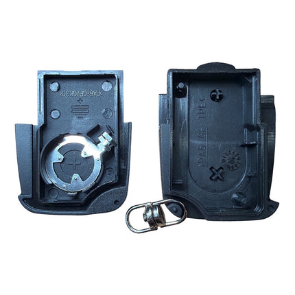 RFC 2 button flip key case for Audi A3 A4 A6 A8 remote flip key fob - double battery holder