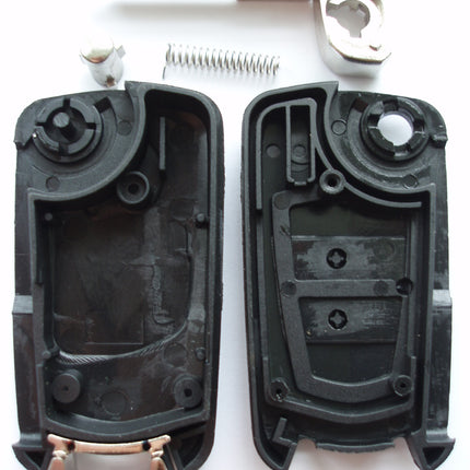 2 button flip key case upgrade for Vauxhall Opel Astra G Zafira A remote key HU46 blade profile