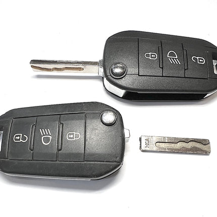 Repair service for Peugeot 308 3 button remote flip key 2014 2015 2016