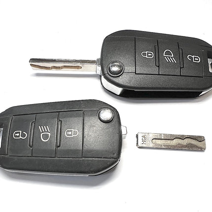 Repair service for Peugeot 2008 3 button remote flip key 2012 2013 2014 2015 2016 2017 2018