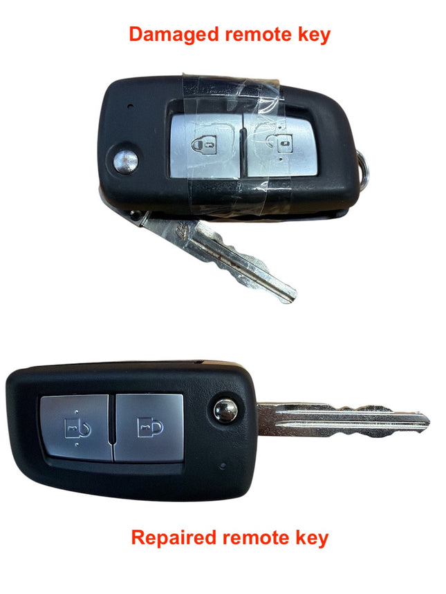 Repair service for Nissan Qashqai 2 button remote flip key 2014 2015 2016 2017 2018 2019 2020 2021 2022 2023 2024 2025
