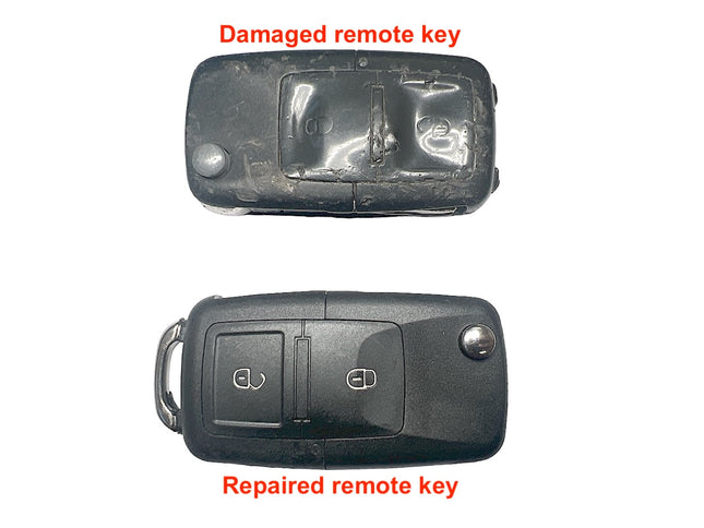 Repair service for VW Volkswagen Golf MK4 Bora 2 button remote flip key 1999 2000 2001 2002 2003 2004 2005