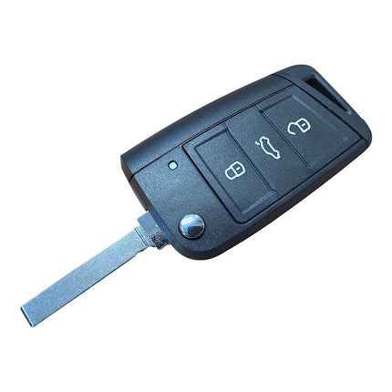 RFC 3 button flip key case for VW Volkswagen Polo MK5 2013 2014 2015 2016 2017 2018 HU162T
