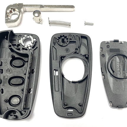 RFC 3 button flip key case for Ford Focus MK3 2011 2012 2013 2014 2015 2016 2017 2018 remote
