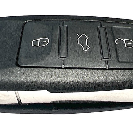 RFC 3 button flip key case for Audi A8 D3 remote key fob 2002 2003 2004 2005 2006 2007 2008 2009