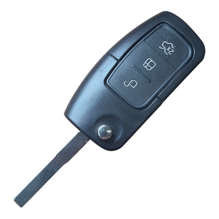 RFC 3 button flip key case for Ford Fiesta MK7 remote fob HU101 2009 2010 2011 2012 2013 2014 2015 2016