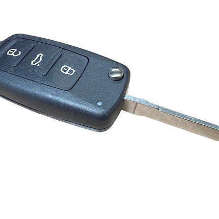 RFC 3 button flip key case shell for VW Volkswagen Golf MK6 remote key fob 2010 2011 2012 2013