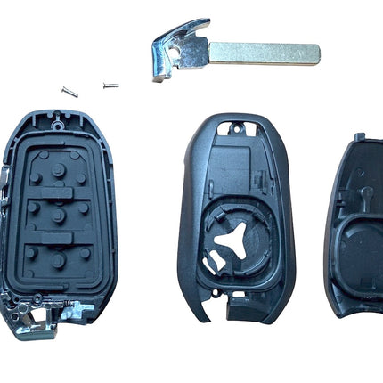 RFC 3 button case for Citroen C4 remote fob Keyless VA2 blade housing shell 2013 2014 2015 2016